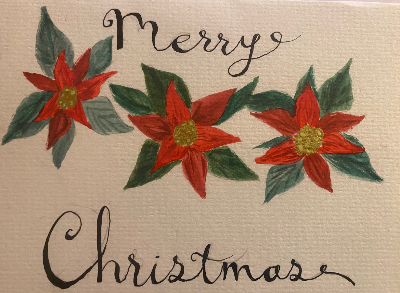 Poinsettia Card