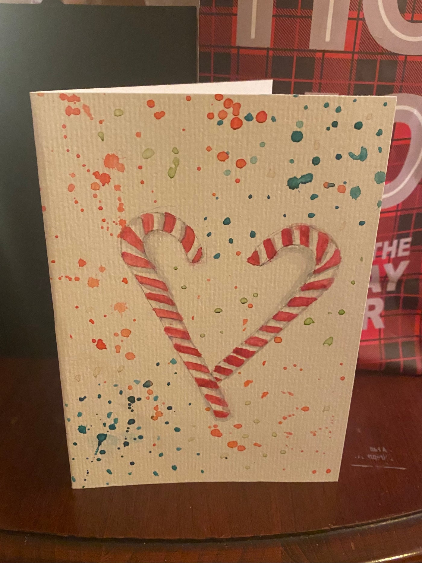 Heart Candycane Card