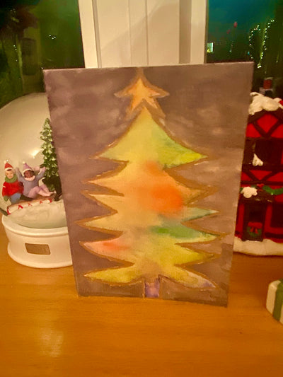 Colorful Christmas Tree Card