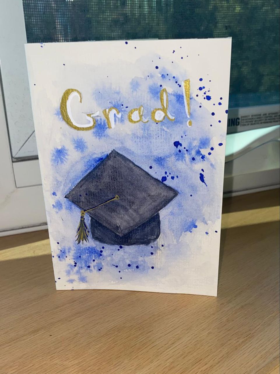 Gold Graduation Card