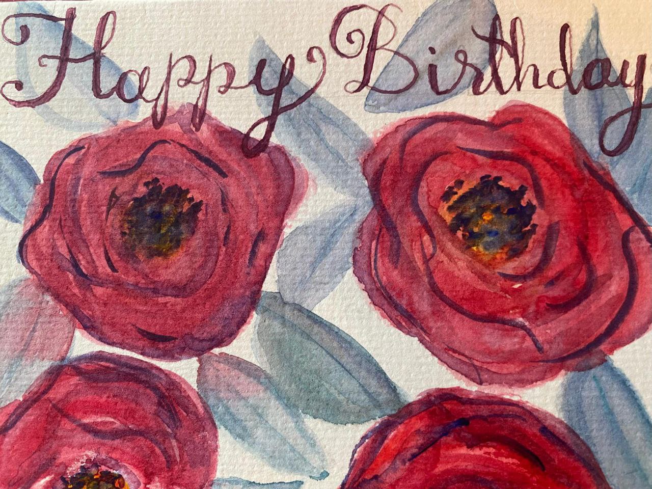 Pappy Flower Birthday Card