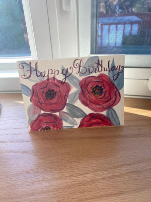 Pappy Flower Birthday Card