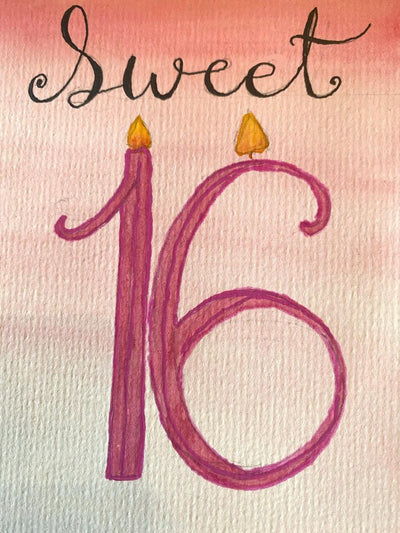 Sweet 16 Birthday Card