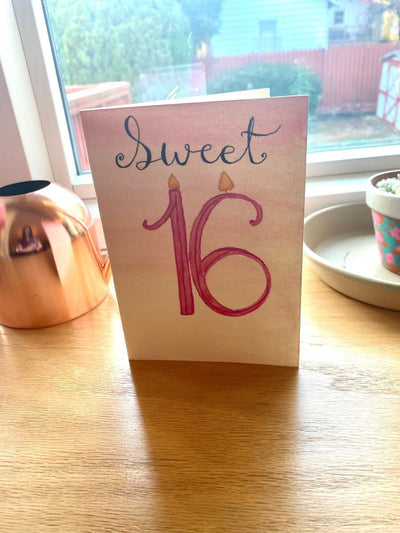 Sweet 16 Birthday Card