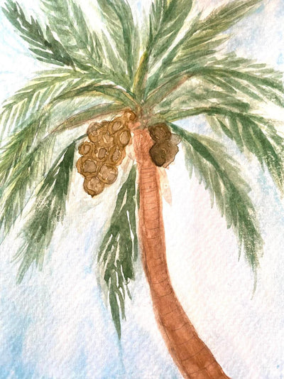 Coconut Tree Greeting Card