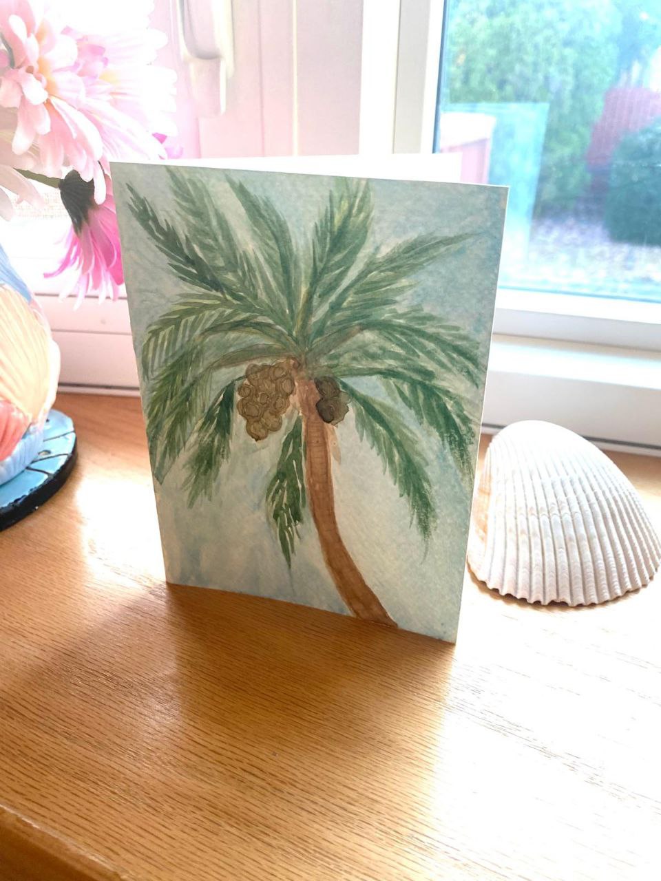 Coconut Tree Greeting Card